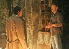Lucifer traps Castiel and a ring of holy fire.