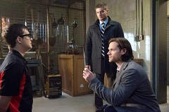 Dean and Sam capture a demon working at a storage facility.